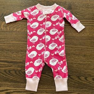 Adorable birdie pajama 0-6 months